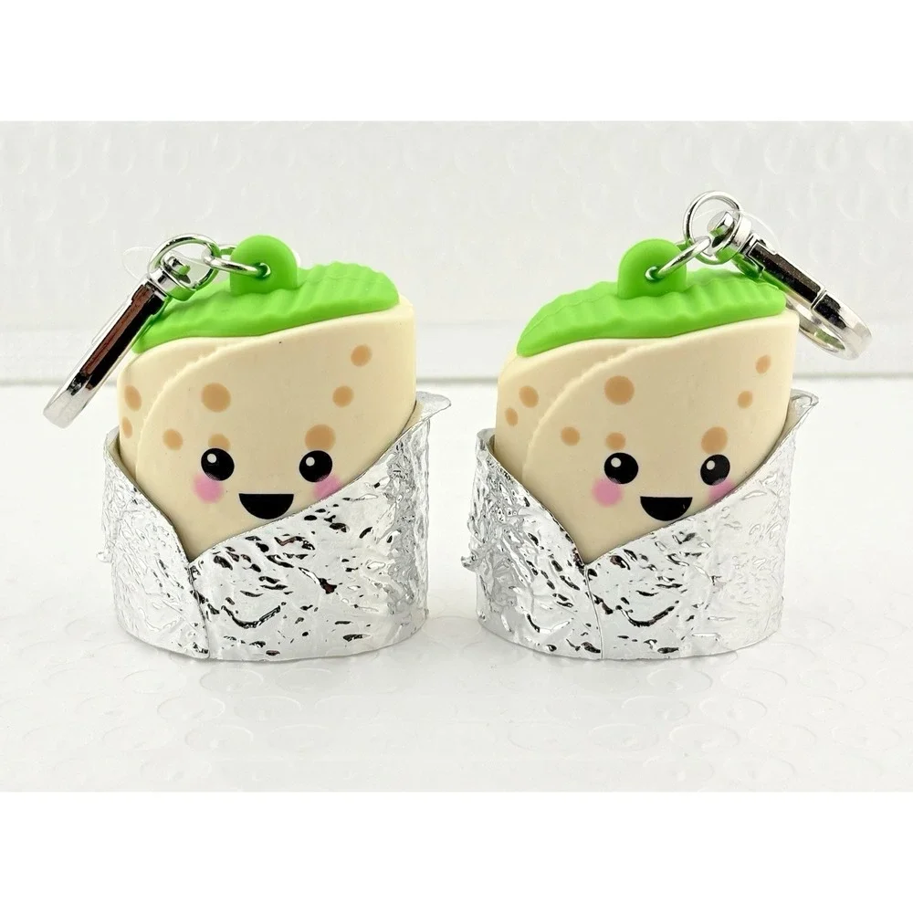 Bath & Body Works 2x Happy Burrito Pocket Back Sanitizer Holder BBW Metal Clip